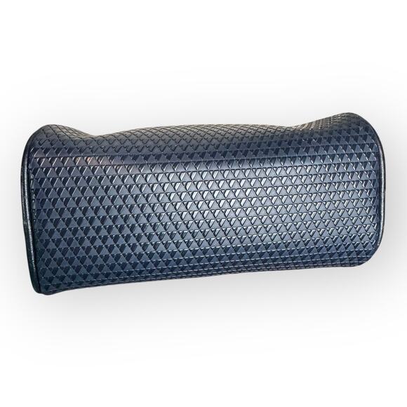 Vintage 1983 Liz Claiborne Navy Blue Leather Crossbody Purse - Picture 8 of 9